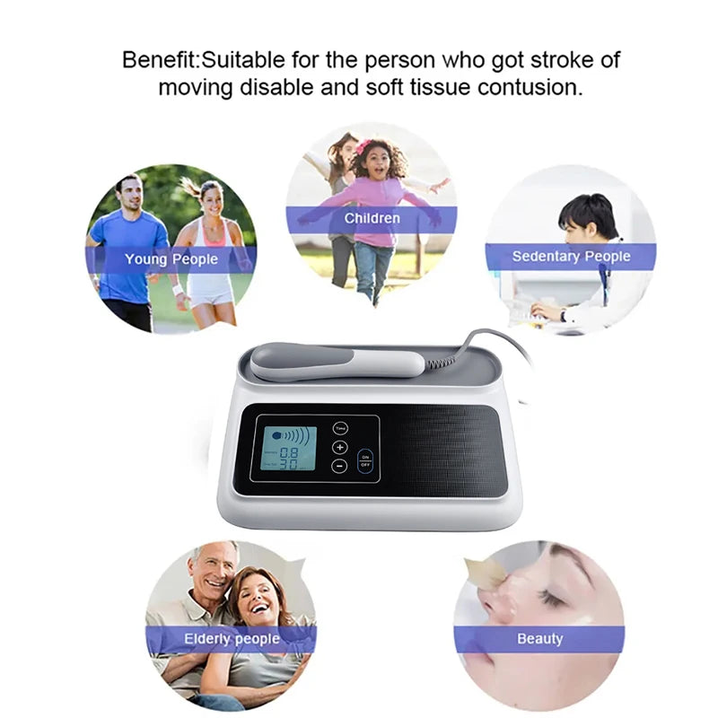 Ultrasonic Therapy Machine - 1MHz Portable Muscle Relief Device Body Shaping Massage Equipment Tidesmit