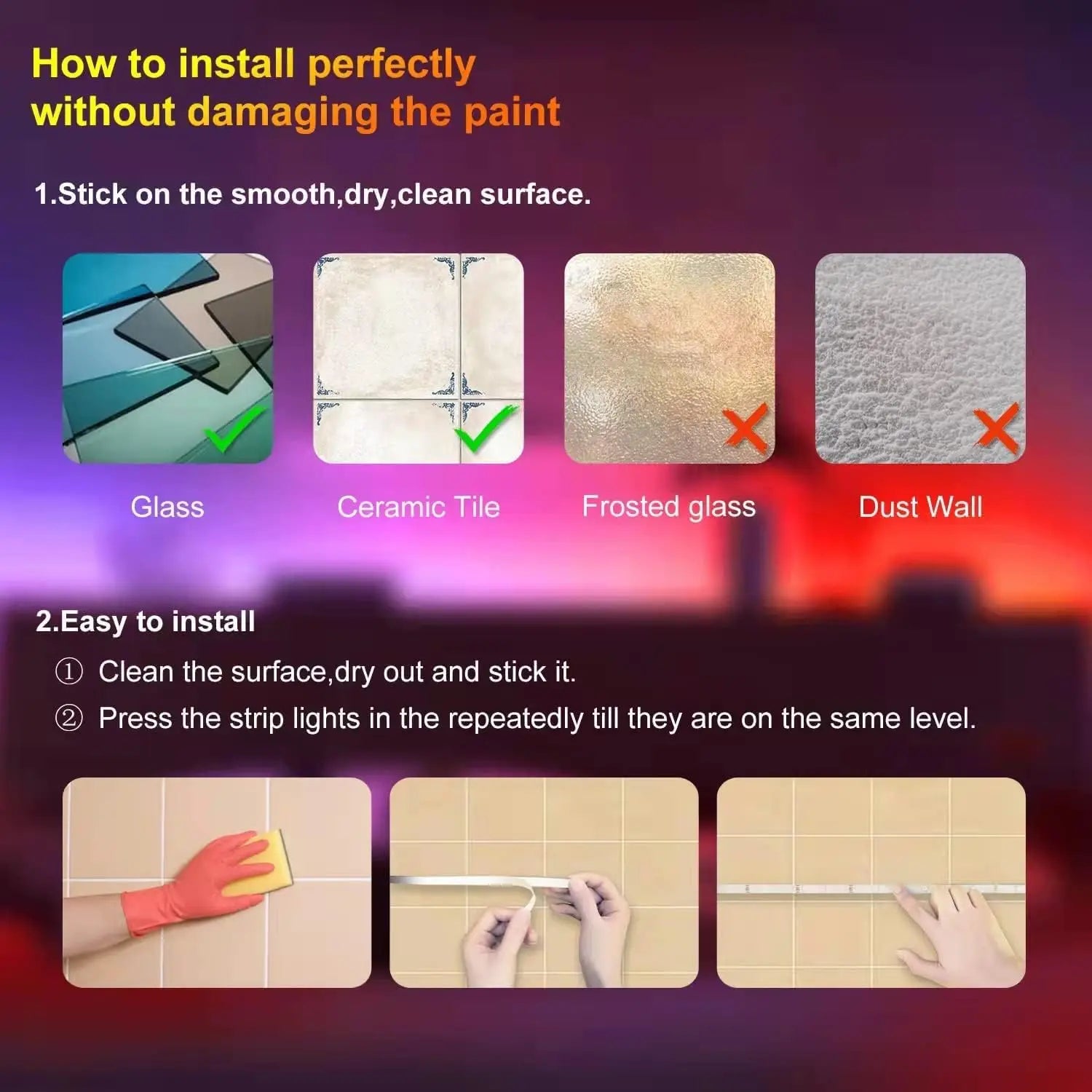 RGB LED Strip Lights, 5V USB Powered LED Tape,  24 Key Remote & APP Control, Music Sync Flexible Ambient Lighting for DIY Living Room, Bedroom,TV Backlight, Game Lighting,Party, Decorative String Lights