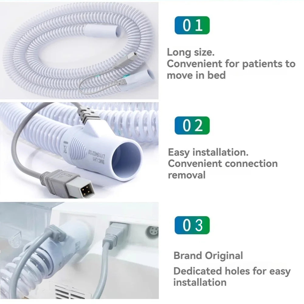 BMC G3 Series Heated Tubing For G3 CPAP BiPAP Machine Heated Air Range 20℃-37℃ CPAP Accessories Reduce Condensation Buildup