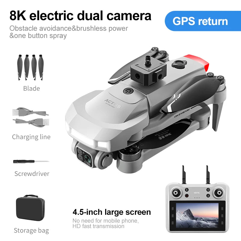 Tidesmit 4K GPS Foldable Camera Drone with Obstacle Avoidance Tidesmit