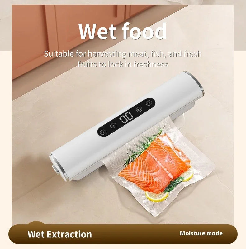 Professional Vacuum Sealer for Food Vacuumor for Products Kitchen Sealing Machine Cuisine Packaging Plastic Bag Sealant