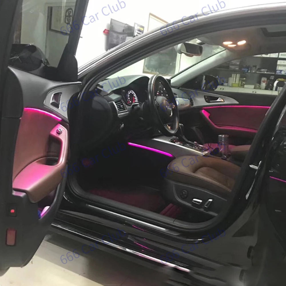 Audi A6 C7 Ambient Lighting Kit 21 Color LED with Smartphone App Control Tidesmit