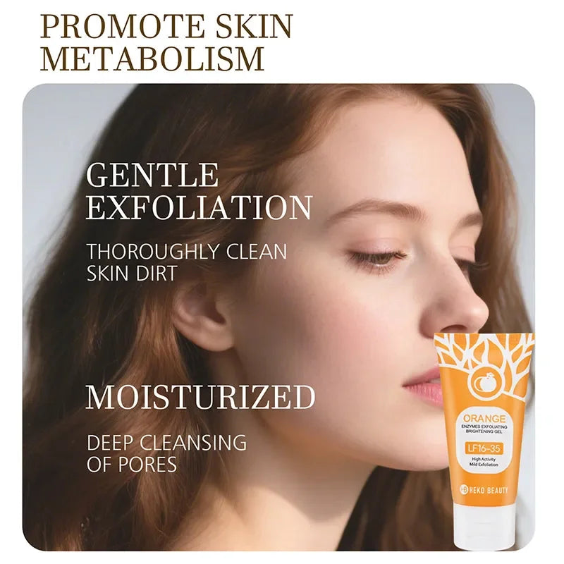 Orange Exfoliating Gel for Face and Body - Deep Pore Cleanser (50g-100g) Scrubs Treatments Tidesmit
