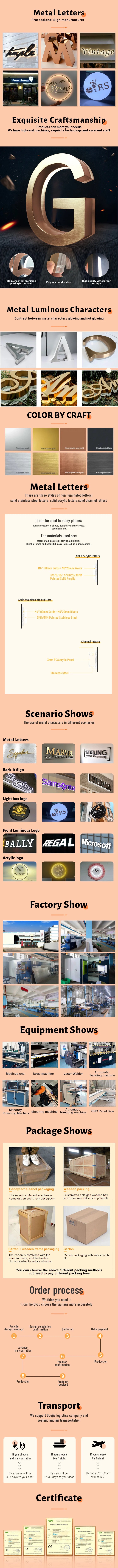 Custom 3D Backlit Business Sign Metal Sign For Beauty Salon Clinic Led Letters Halo Lit Business Logo Light up Company Sign