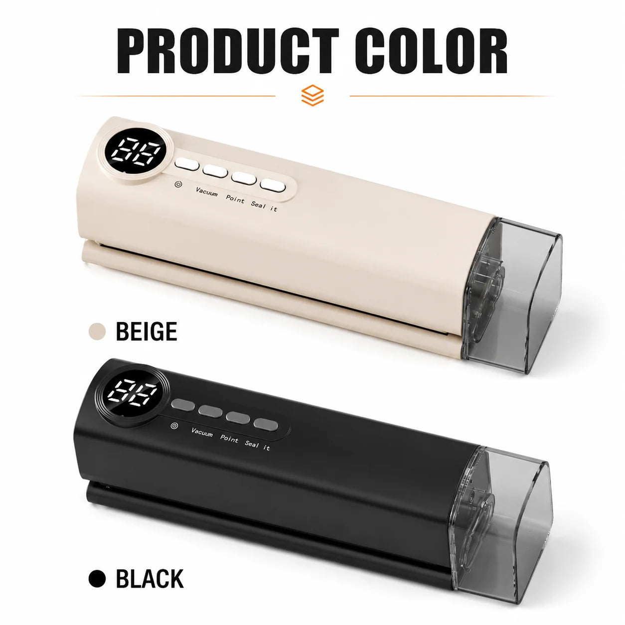 Cordless Rechargeable Vacuum Sealer Machine-90W Strong Suction ≥-62kPa, Fully Automatic Food Sealer for Dry/Moist Food