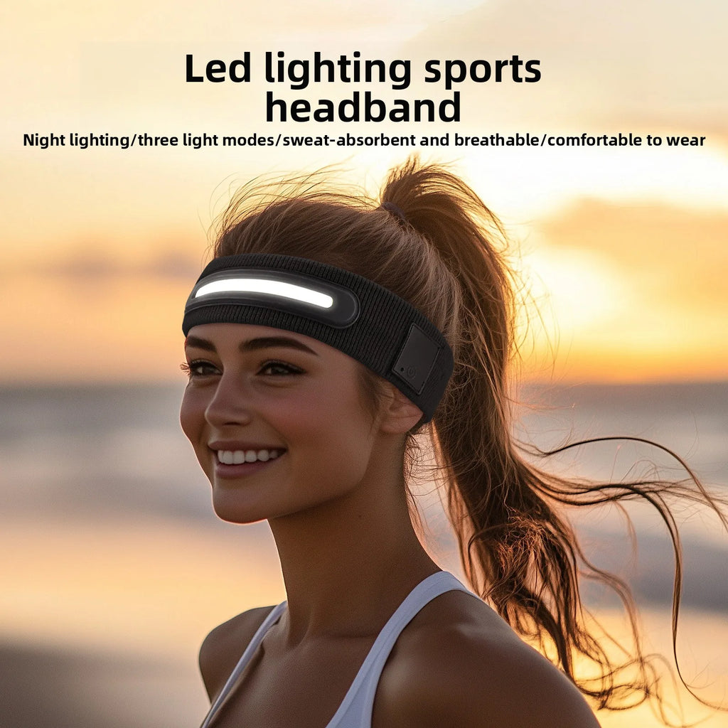 Wireless Sports Headband - Sweat-Absorbent Audio Headset for Training Tidesmit