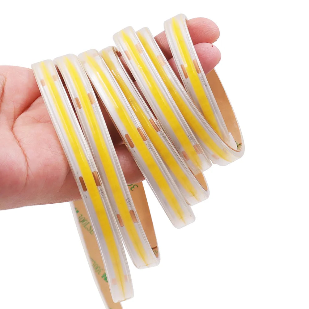 IP67 Waterproof COB LED Strip Light 12V 24V 3000K 4000K 6000K Flexible Led Tape 5m 10m 20m 0.5m 1m 2m 480LEDs/m Linear Lighting