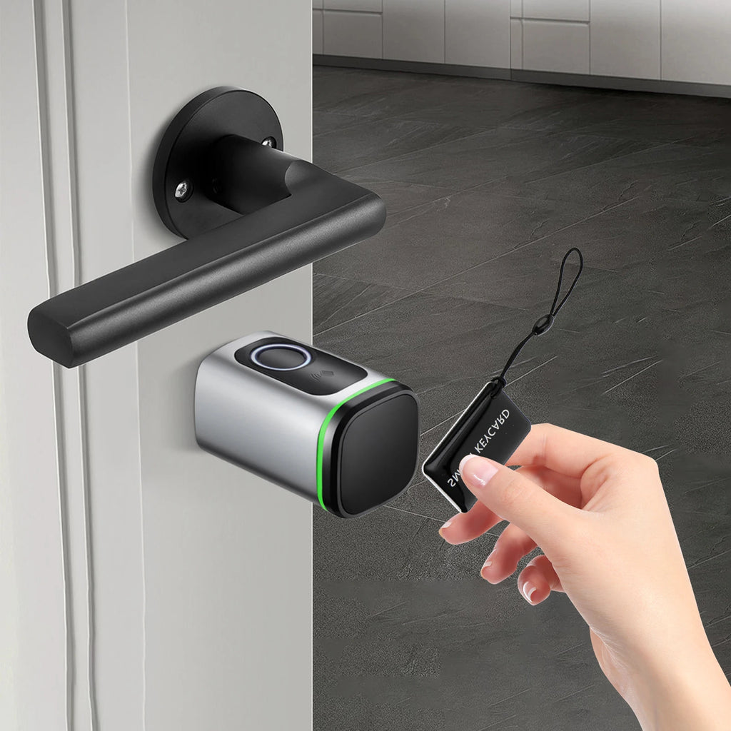 Advanced Smart Lock 4-in-1 Fingerprint/APP/Card/Key IP53 Waterproof 100 Users Alloy Durable for Home Hotel Apartment Door
