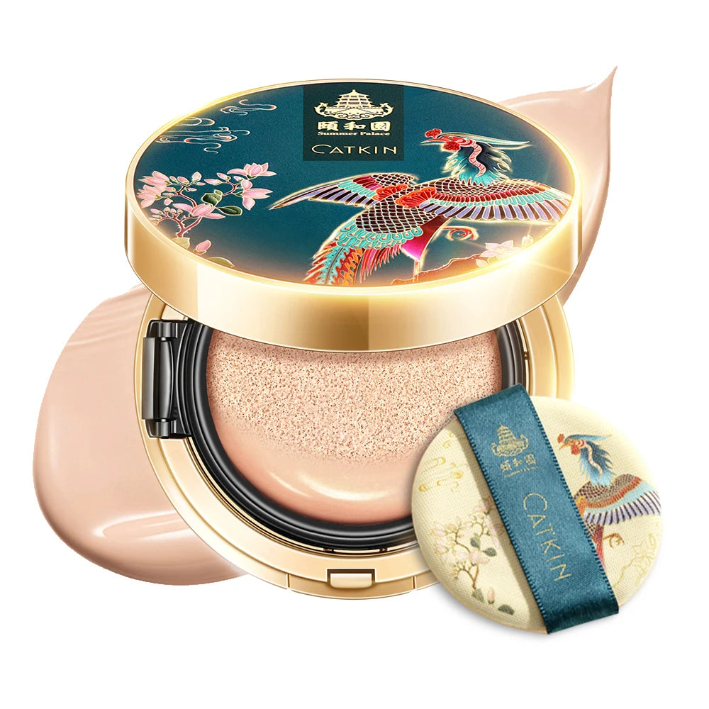 Catkin Phoenix Satin Cushion Foundation - Full Coverage Light Beige Massage Cushion C01 Natural China Mainland Tidesmit