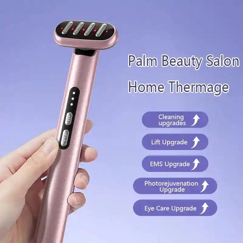 Tidesmit Microcurrent LED Face Massager Wand - Portable Skin Tool Massage Roller Tidesmit