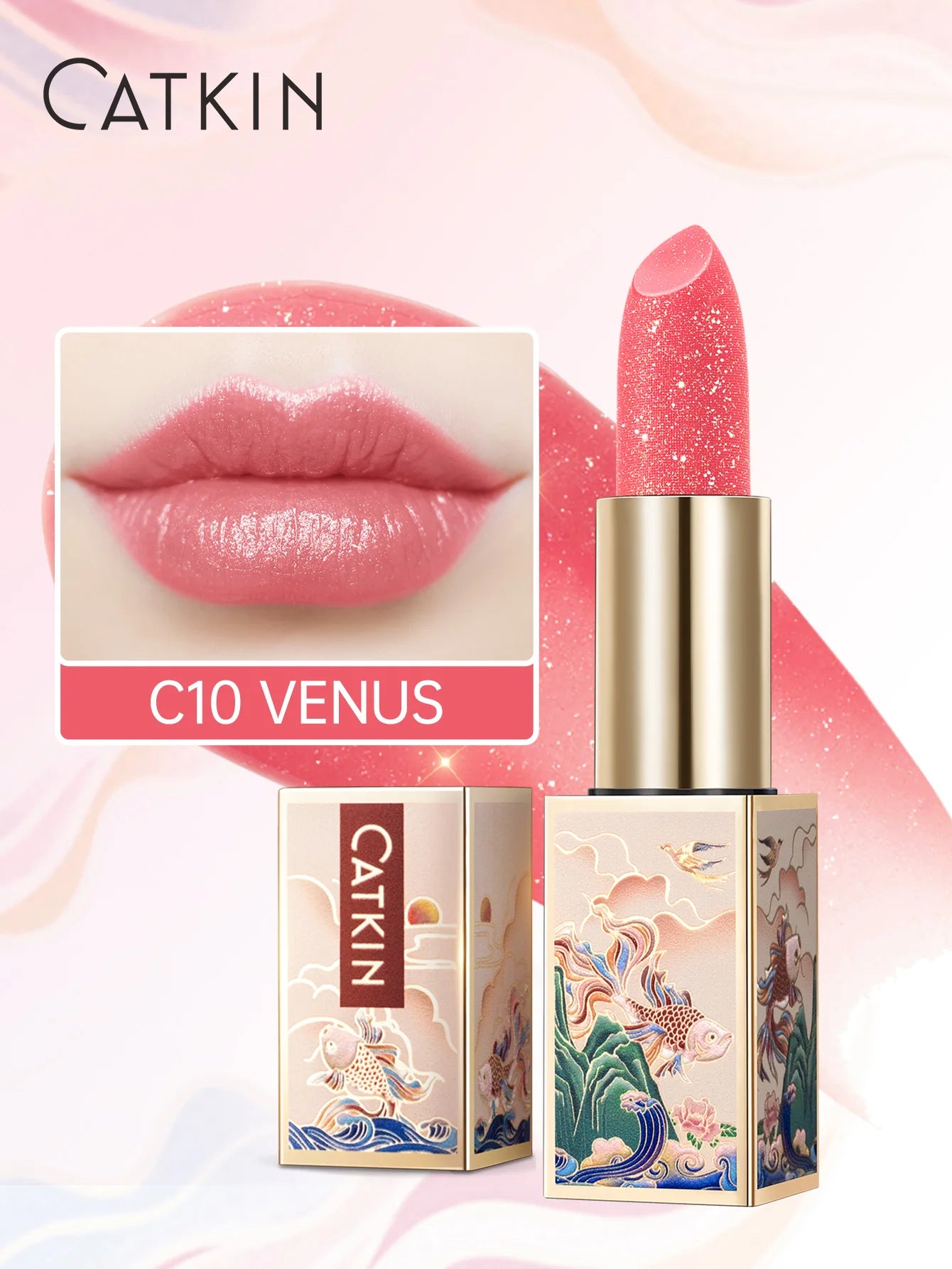 Color Changing Lip Balm: Hydrating Tinted Gloss by Tidesmit Lip Care C10 Venus Tidesmit