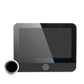 New WiFi Smart Door Bell Eye 1080P FHD Peephole Camera Audio 4.3' IPS Screen PIR Infrared Announcement Digital Viewer