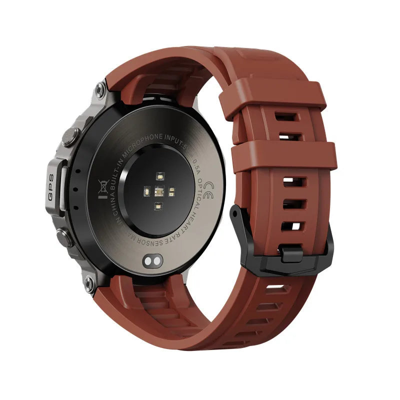 YLL-Dm58 Android Smart Watch AMOLED Screen for Answer Calls GPS Altitude Barometric Compass 5ATM Waterproof NFC Sleep
