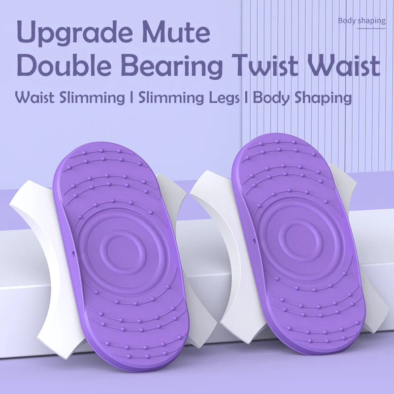 Waist Twisting Disc for Core Fitness – Non-Slip Purple Tidesmit Body Shaping Massage Equipment Tidesmit