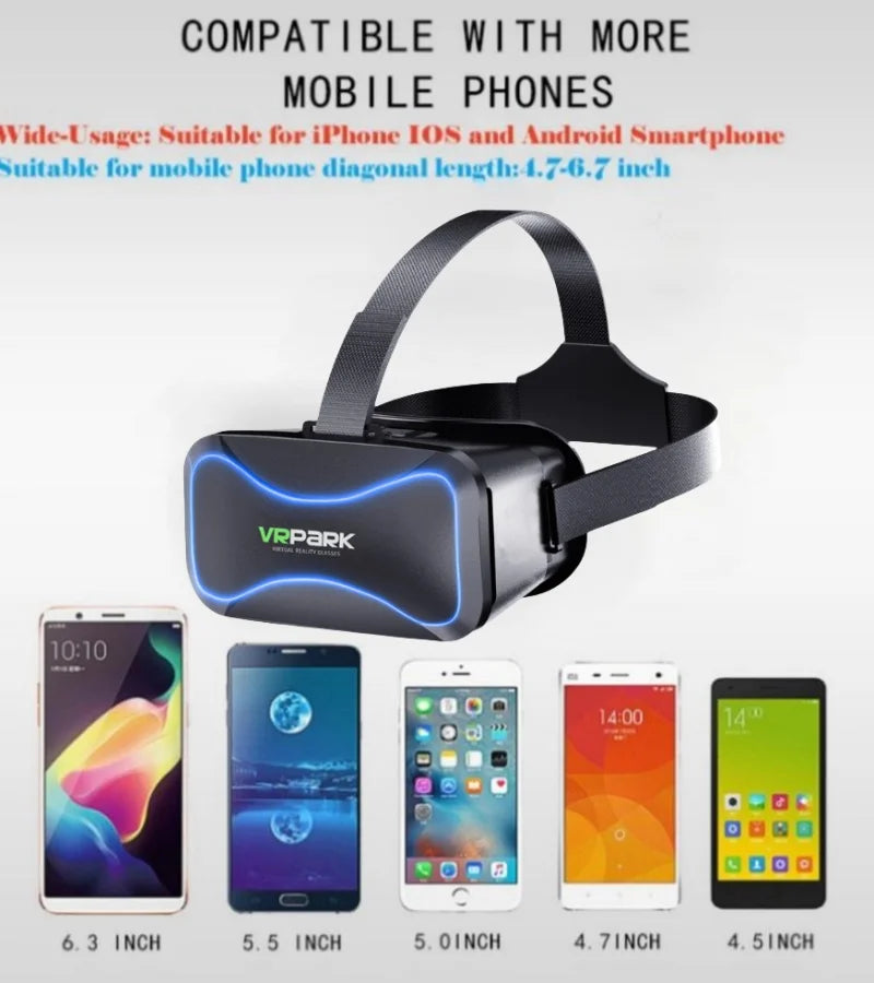 4K VR Headset for Smartphones: Immersive 3D Mobile Glasses Tidesmit