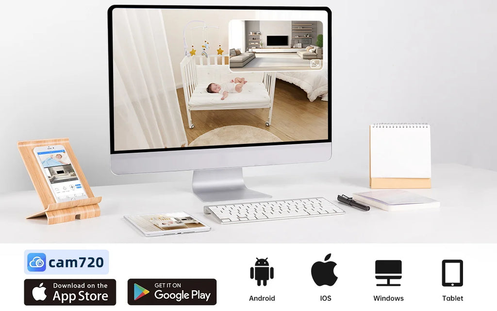 Lenovo 4MP HD Wifi PTZ Camera Outdoor Dual Lens Dual Screen Auto Tracking Security IP Camera CCTV Audio Video Surveillance