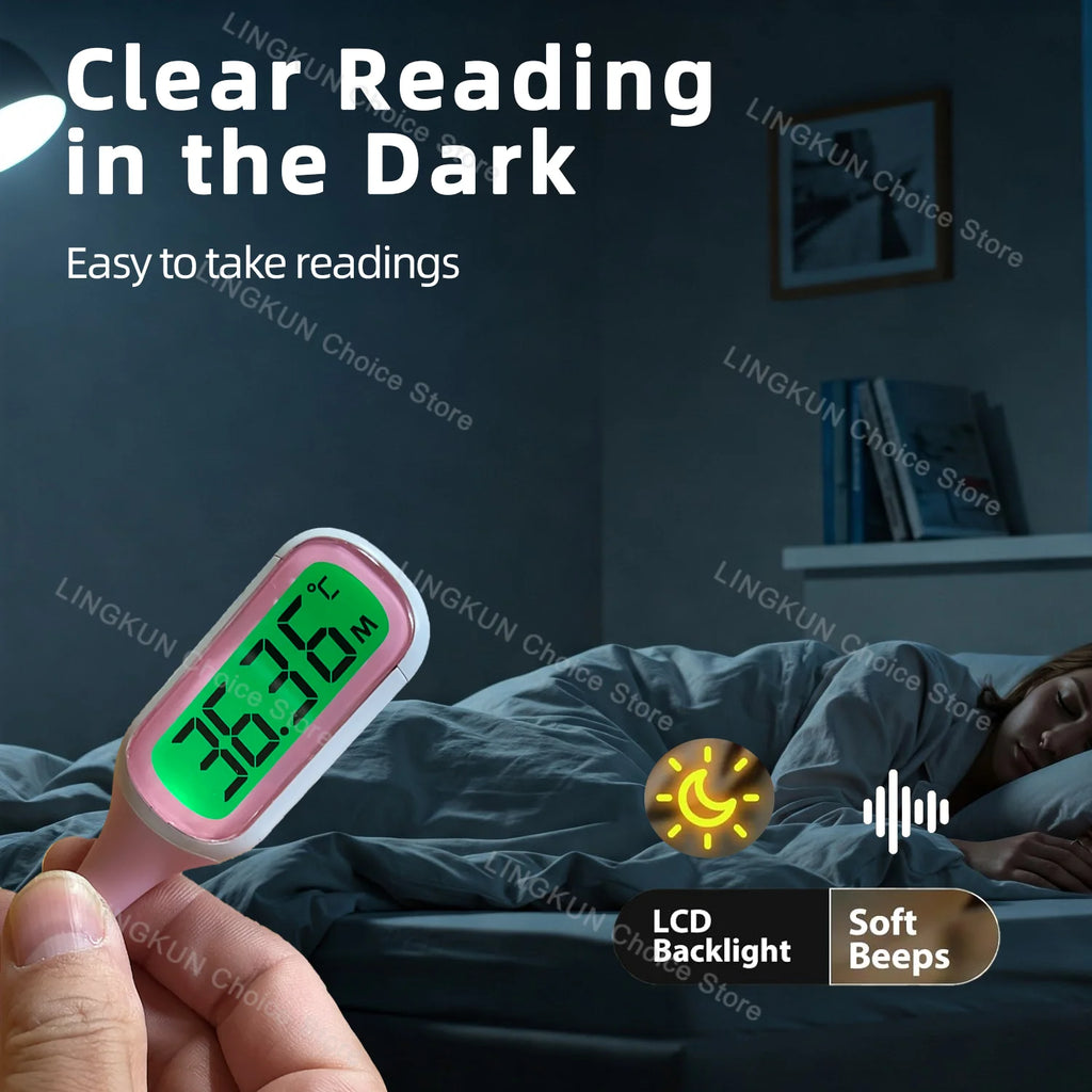 Hot Baby Digital Underarm Electronic Thermometer 8 Seconds Fast Measurement Celsius Fahrenheit Soft Head Oral Body Temperaturer