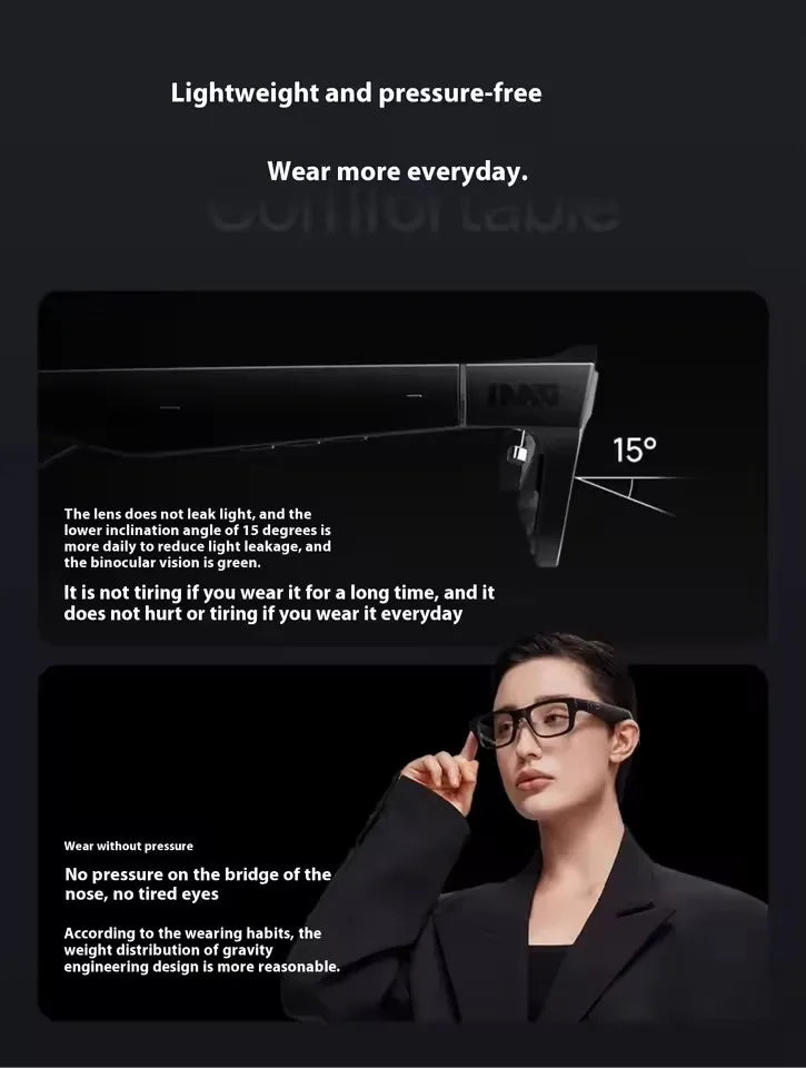 AR Smart Glasses with Simultaneous Translation & Ring2 | Tidesmit Tidesmit