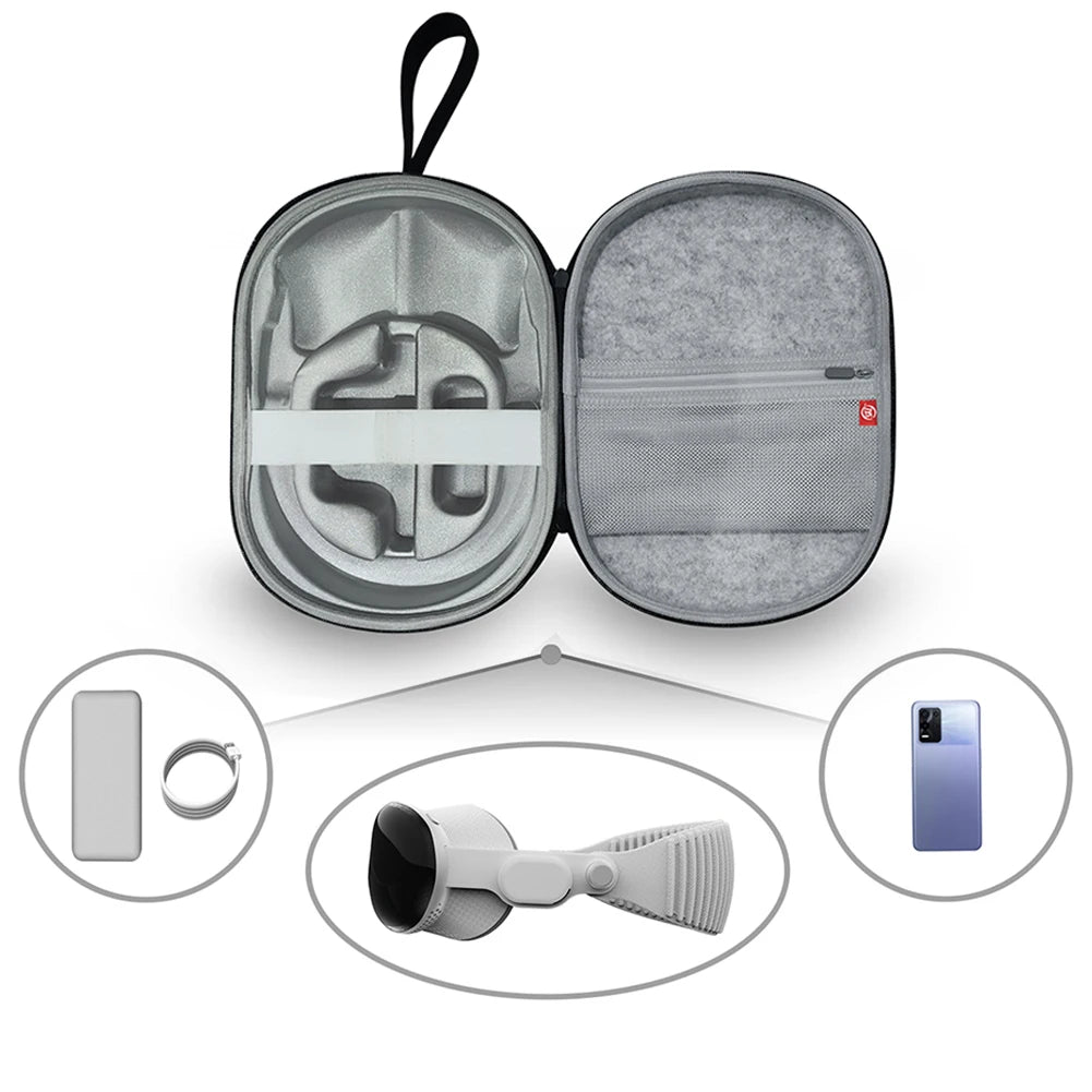 Apple Vision Pro Carrying Case – Durable Felt Travel Bag for VR Headsets Tidesmit