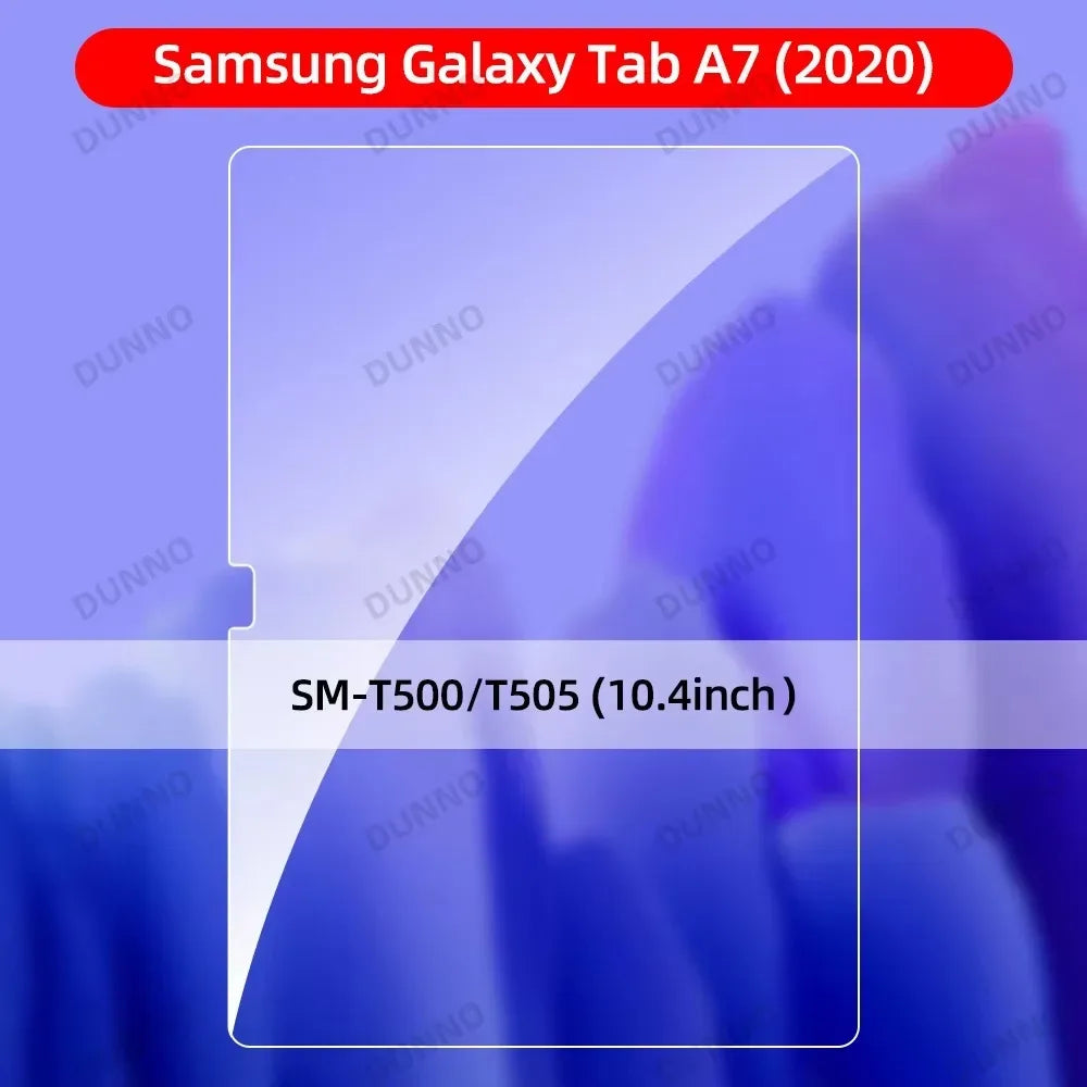 Samsung Galaxy Tab Tempered Glass Screen Protector | Anti-Scratch 9H Film For Tab A7 T500 Tidesmit