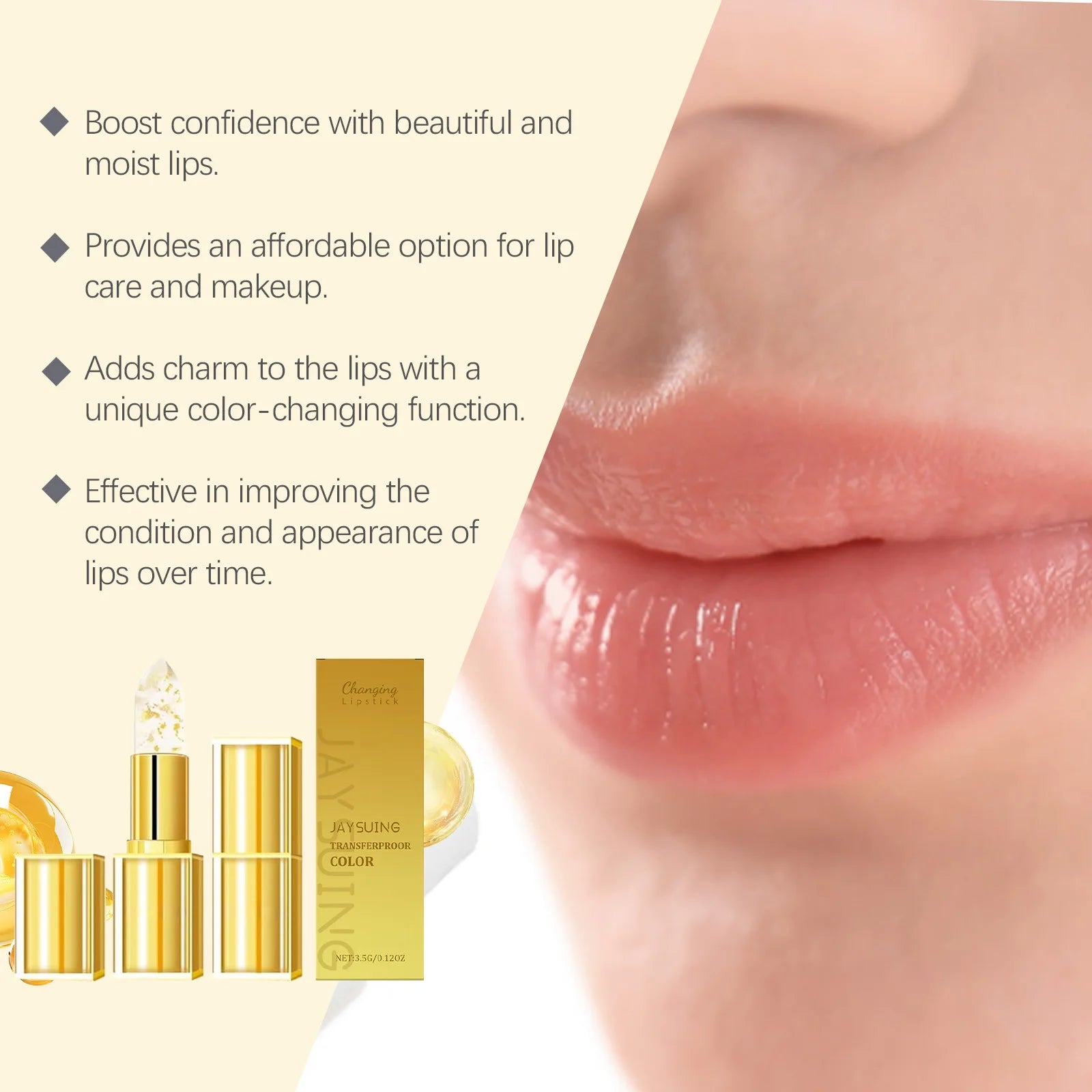 Color Changing Lip Balm | Moisturizing Tinted Treatment - Tidesmit Lip Care Tidesmit