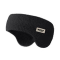Knitted Winter Earmuffs: Thermal Ear Warmers for Cold Weather Comfort black Tidesmit