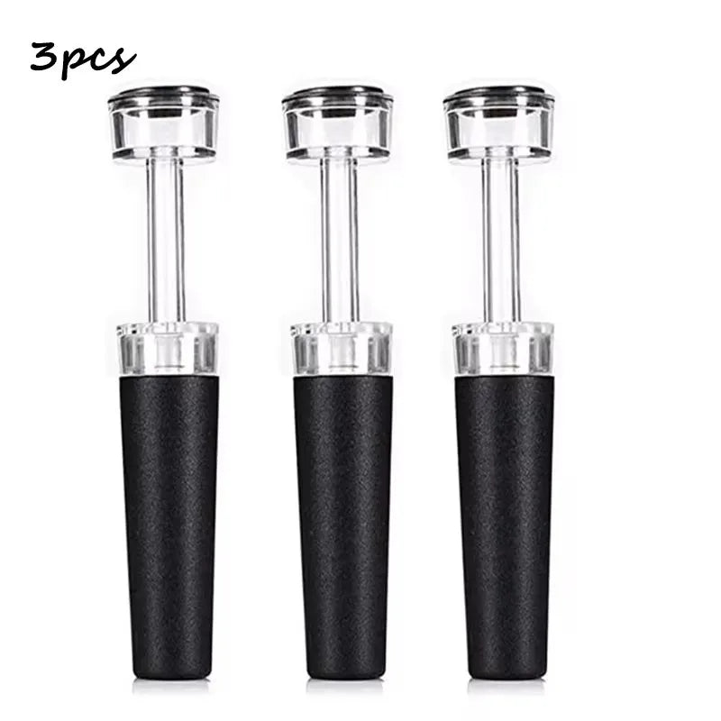 Vacuum Wine Stopper, Reusable Stoppers with Built-in Vacuum Pump Leakproof Wine Bottle Sealer Silicone Caps,Wine Saver