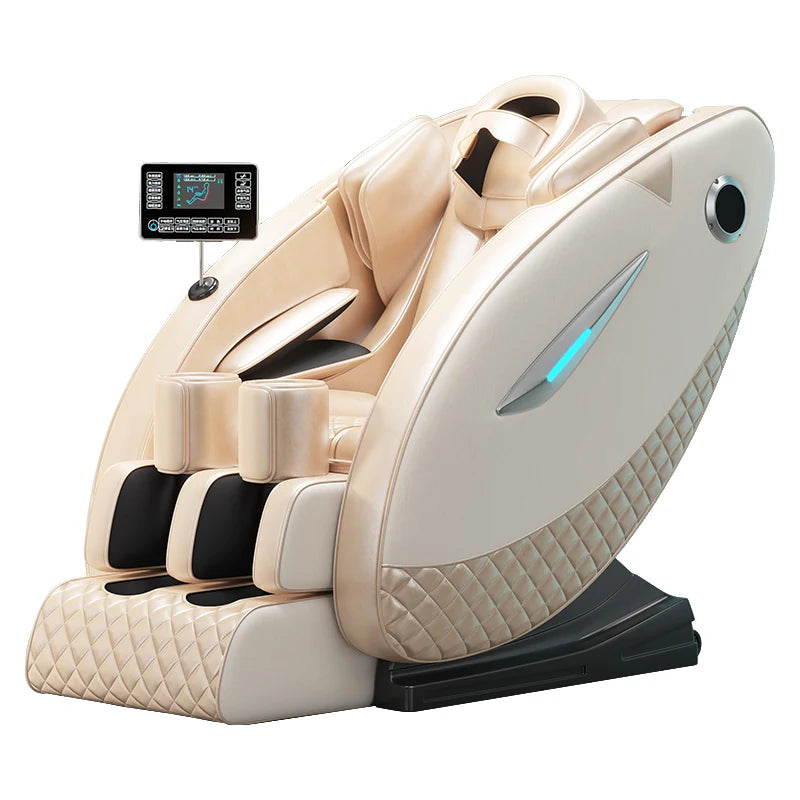 4D Full Body Massage Chair - Zero Gravity Electric Heat Recliner Body Shaping Massage Equipment Rose Red China Mainland