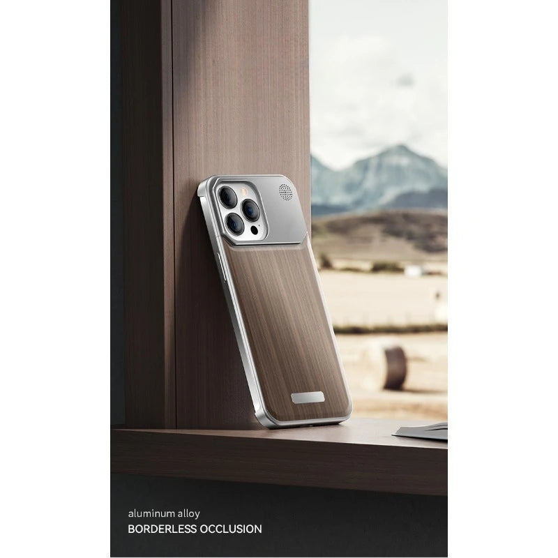iPhone 16 Pro Max Magnetic Wood Case with Aluminum Frame | Tidesmit Tidesmit