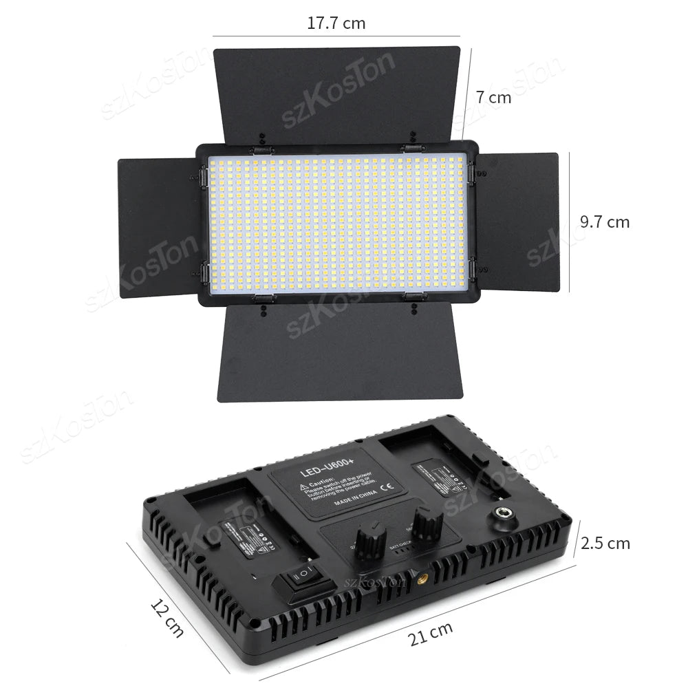 RGB LED Video Light Kit for Content Creation with Adjustable Tripod Tidesmit