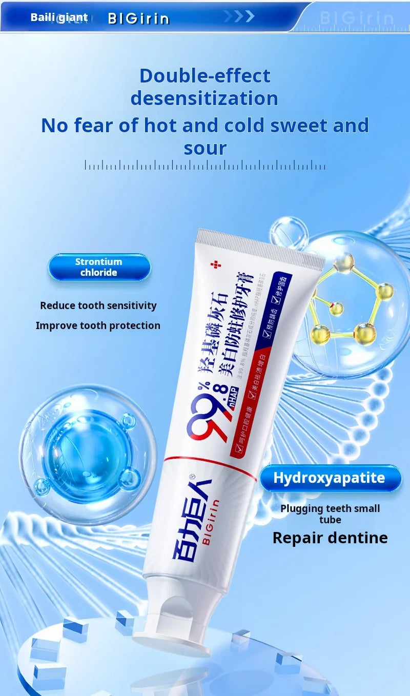 Tidesmit 99.8% high-purity hydroxyapatite toothpaste for teeth whitening, cavity prevention, and fresh breath.