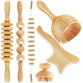 Wood Therapy Massage Tool - 6-Piece Lymphatic Drainage Recovery Set Fascia Gun 6Pcs-Set Massager Tidesmit