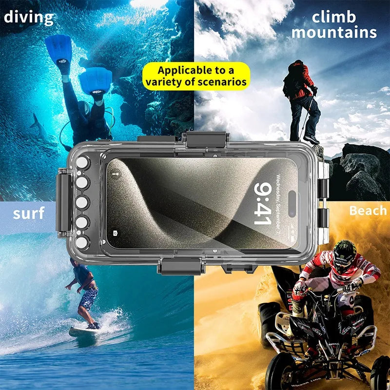 Waterproof Phone Case for iPhone & Samsung - 30m Diving Cover Tidesmit