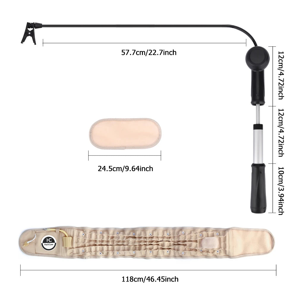 Inflatable Lumbar Decompression Belt - Targeted Back Pain Support Fascia Gun Tidesmit