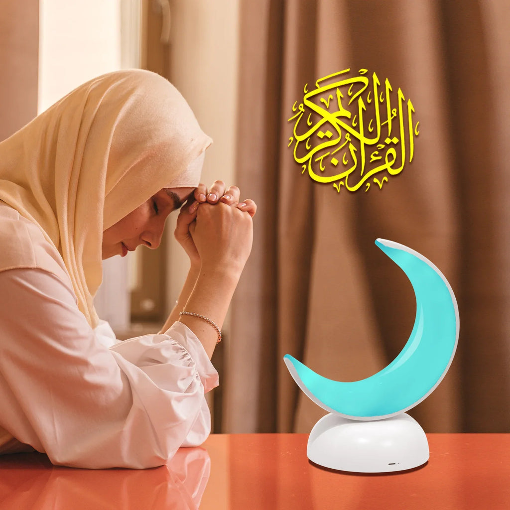 Quran Azan Clock Islam Muslim Arabic Koran Bright Bluetooth Speaker Portable Night Light Lamp Holy Wireless Ramadan Islamic Arab