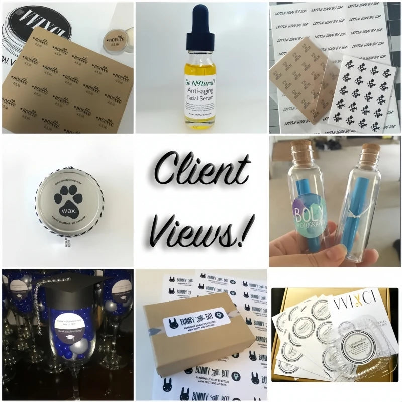 500PCS Custom Stickers and Customized Logo Wedding Birthday Gift Box Stickers Design Your Own Stickers Personalize Stickers