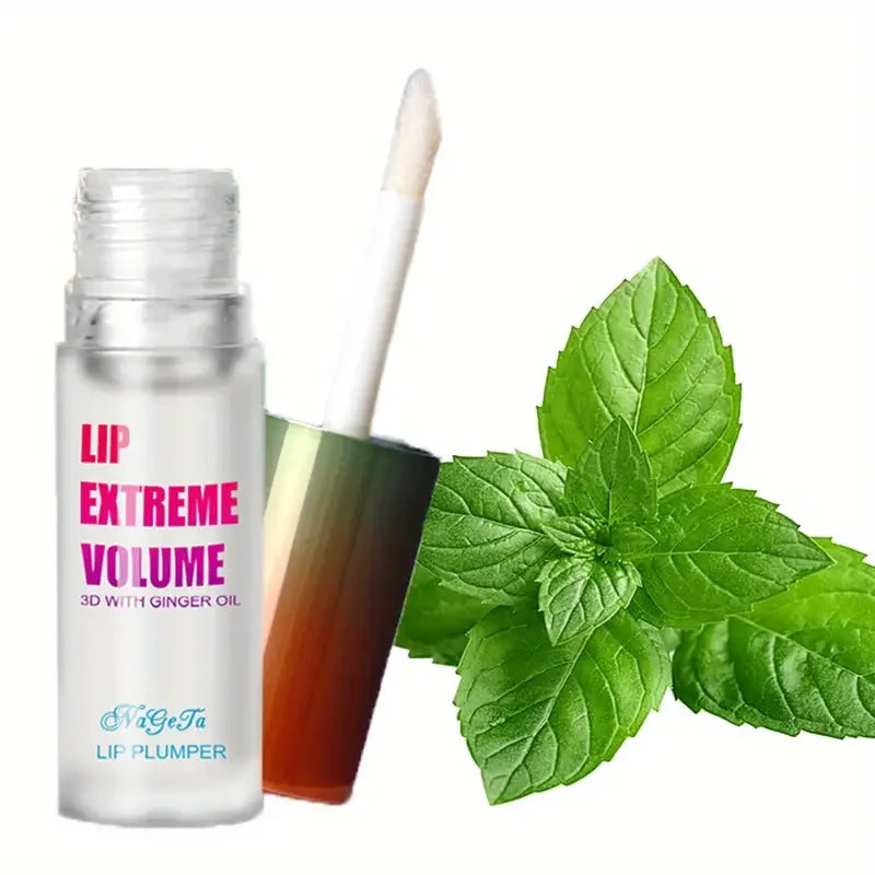Ginger And Mint Lip Plumper Oil - Hydrating Volumizing Serum for Full Lips Lip Care 1pcs Mint Tidesmit