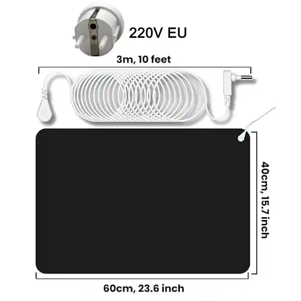 Grounding Pad 60x40cm for Sleep and Pain Relief - Tidesmit Relaxation Treatment 220V EU Tidesmit