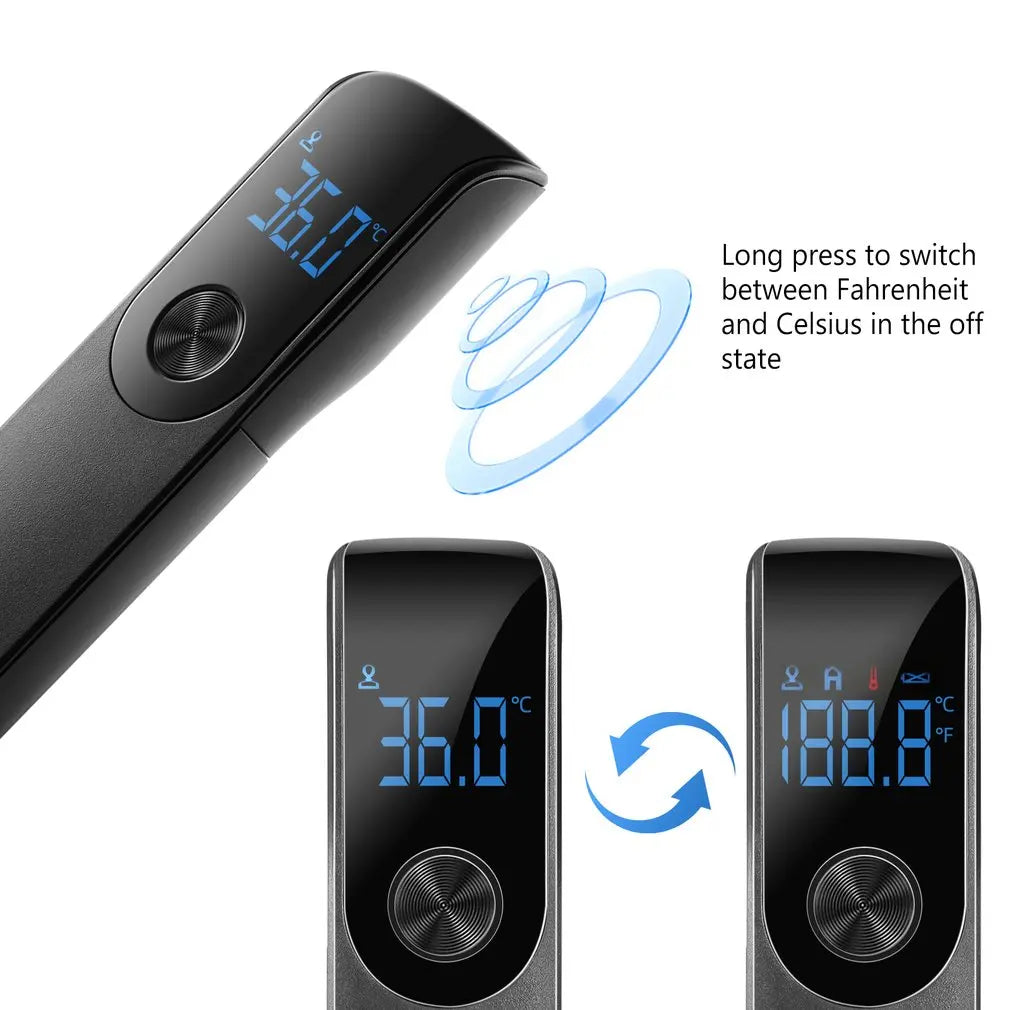 Digital Infrared Thermometer Forehead Body Non-Contact Fever Thermometers Or Medical Portable Finger Pulse Oximeter Blood Oxygen