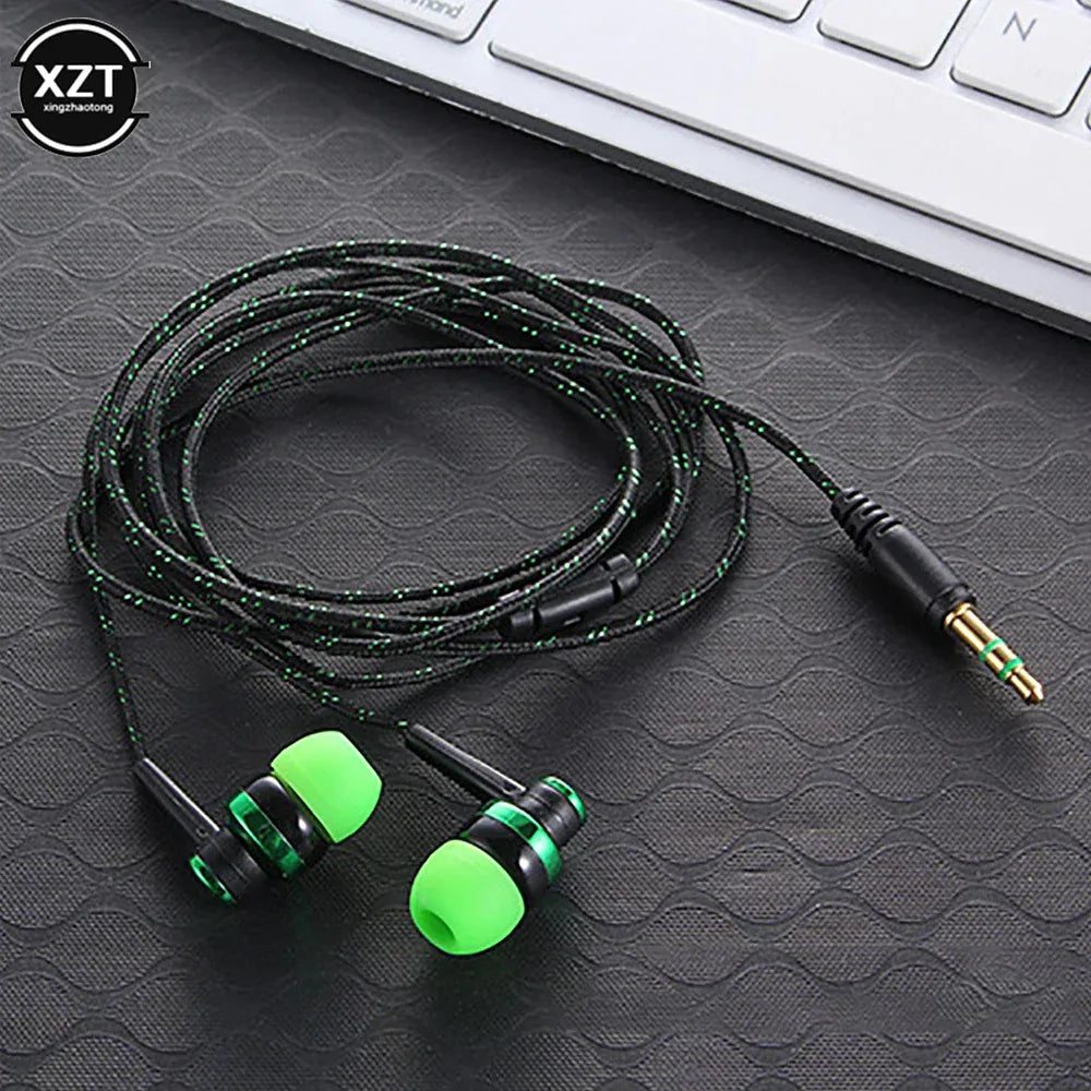 Wired Earphones with Mic, 3.5mm Nylon Braided Cord by Tidesmit Tidesmit