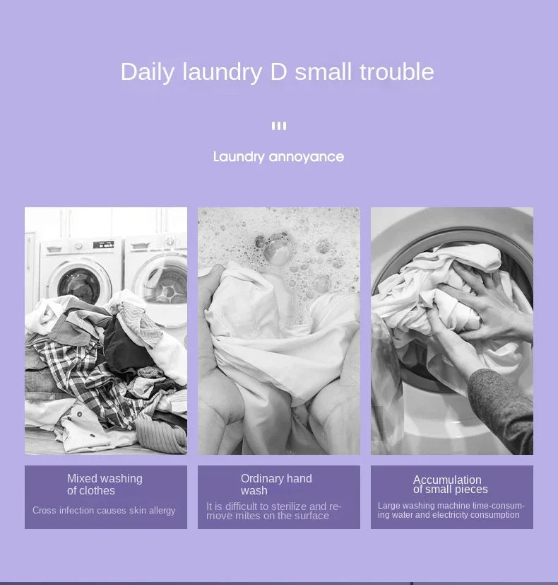 Tidesmit portable foldable washing machine with spin dryer showing compact laundry design for socks and underwear