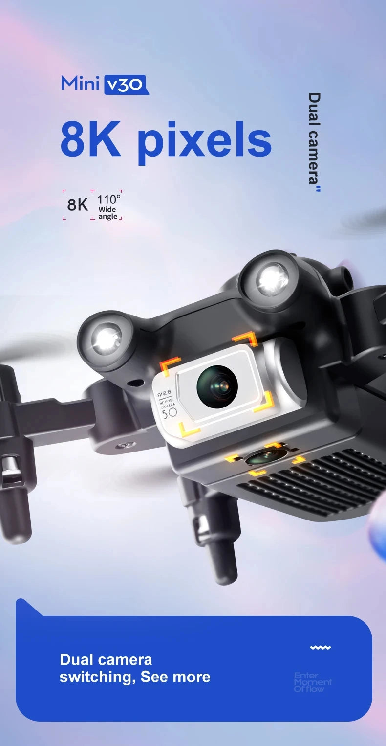 Foldable 4K Camera Drone - Beginner Friendly RC Quadcopter by Tidesmit Tidesmit