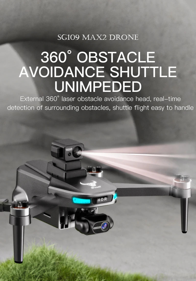 SG109 GPS Camera Drone: 4K Video with 360 Laser Obstacle Avoidance Tidesmit