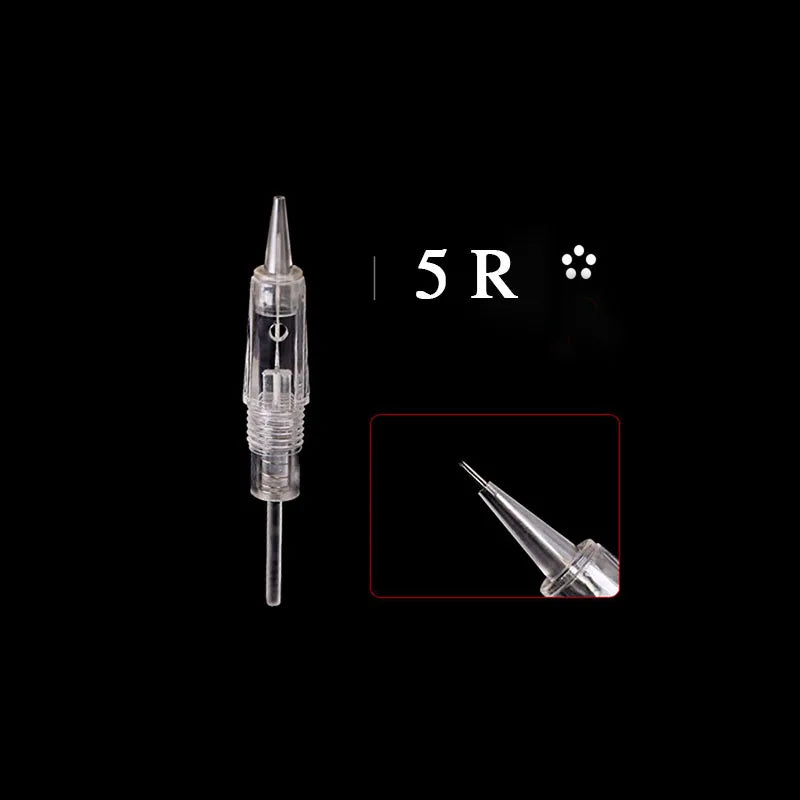 PMU Machine Rotary Pen Kit for Eyebrow and Lip Semi-Permanent Makeup Permanent Makeup Machines 50 pcs 5R Tidesmit