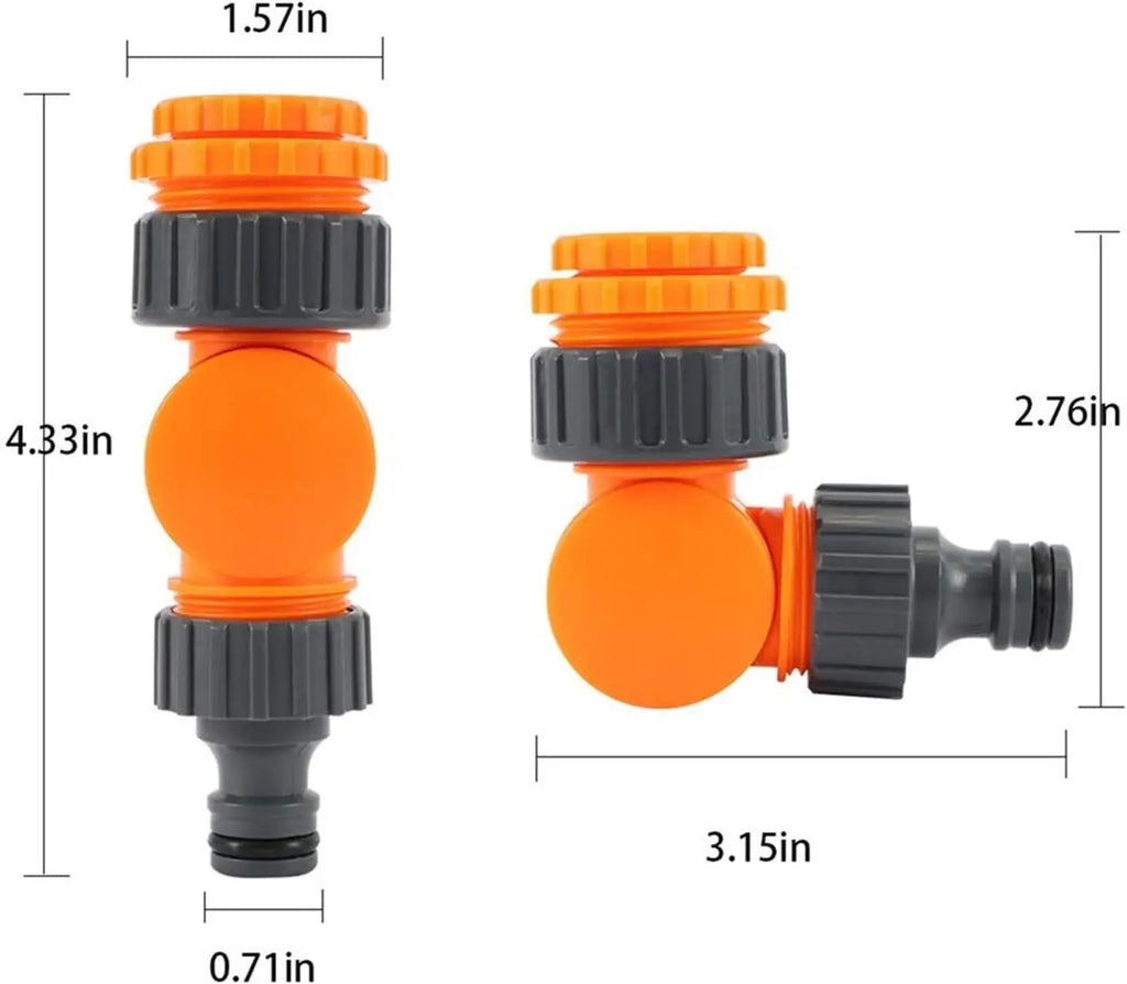 Garden Hose Connector Faucet Adapter For Inch Hose Reel Cart Plastic Click-lock Quick ConnectionFor Watering Irrigation Gard