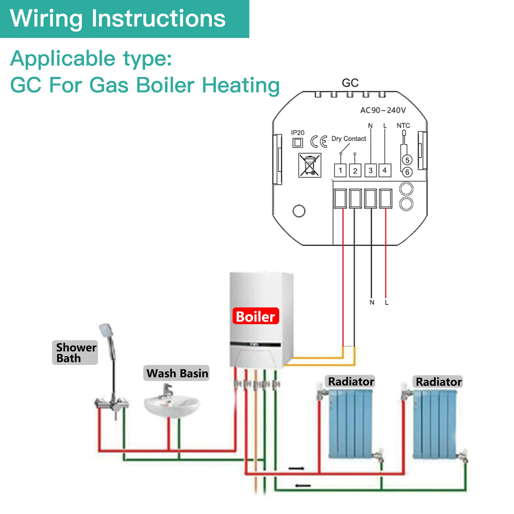 Smart WiFi Thermostat Temperature Controller Water Electric Warm Floor Heating Water Gas Boiler Works with Echo Google Home Tuya