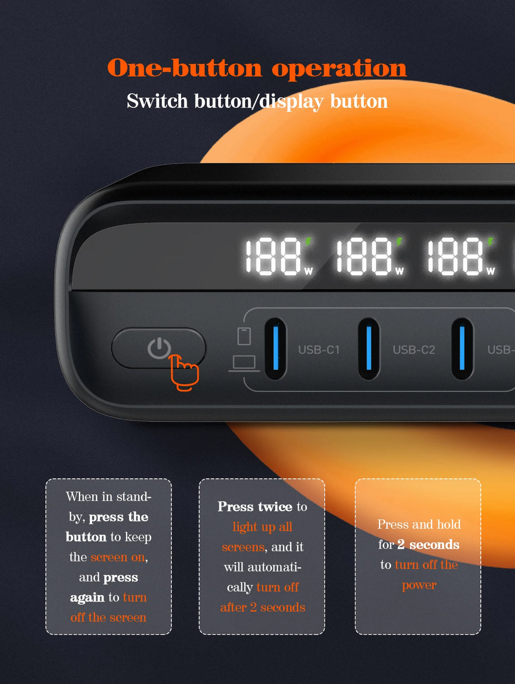 140W GaN USB-C Charger | Fast PD Adapter for Laptops & Mobile Devices Tidesmit