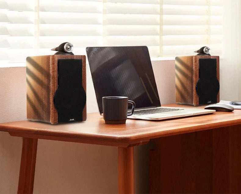 HiFi Bookshelf Passive Speakers 6.5-inch Three-way Frequency Division 130W Output Power Household Speakers 3-inch Midrange Unit