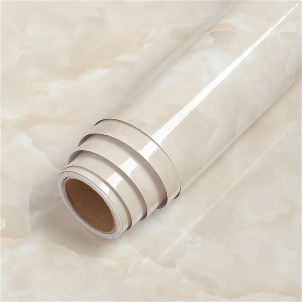 55cm Marble Vinyl Self Adhesive Wallpaper Waterproof Contact Paper PVC Wall Stickers for Kitchen Livingroom Home Decorative Film