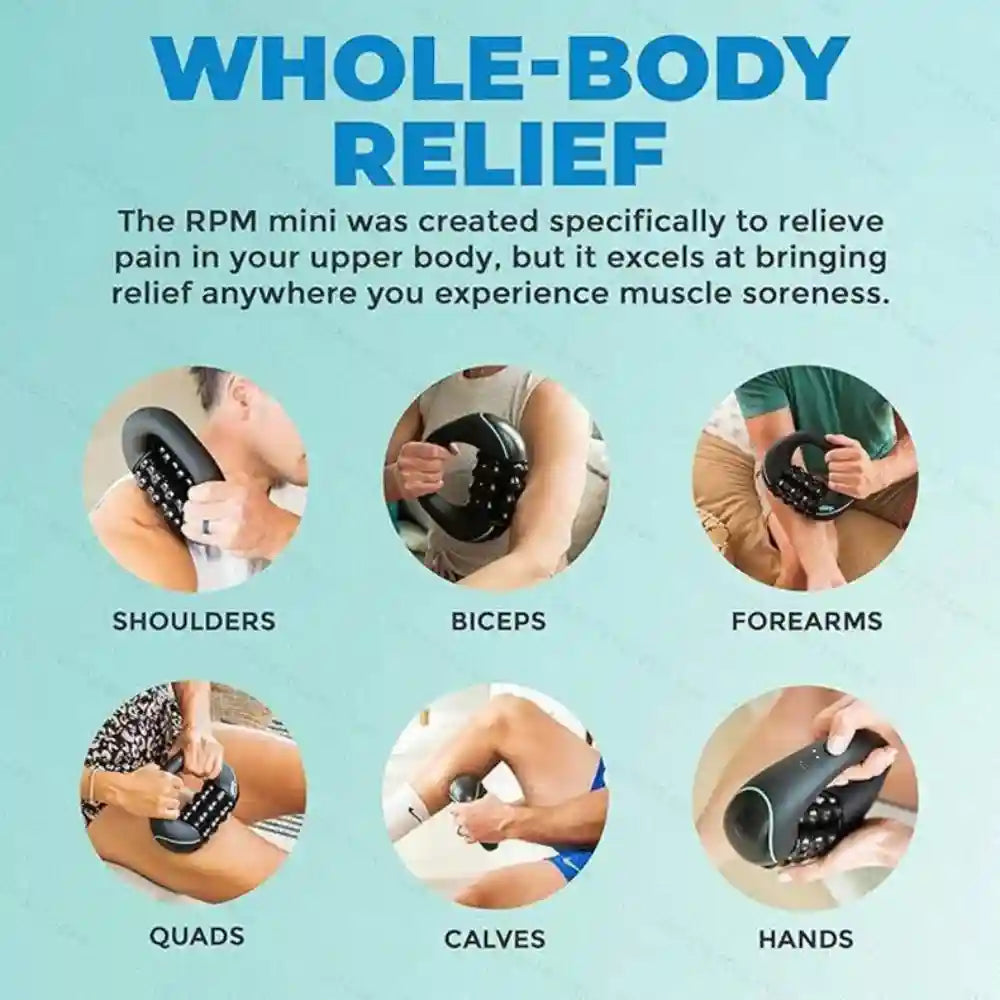 Electric Massage Roller | 3-Speed Vibration Deep Tissue Recovery Massage Roller Tidesmit